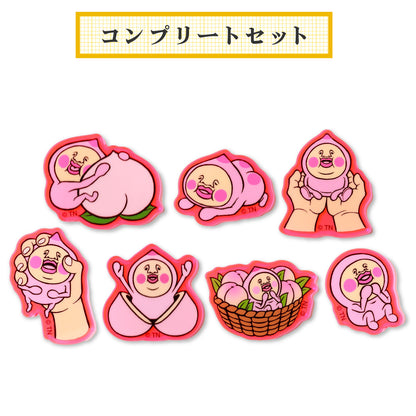 カクレモモジリアクリルステッカー（全7種）コンプリートセット