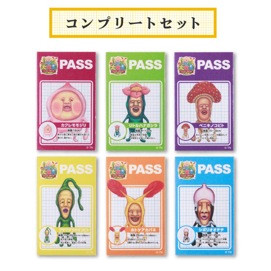 スタッフPASS風ステッカー（全6種）コンプリートセット